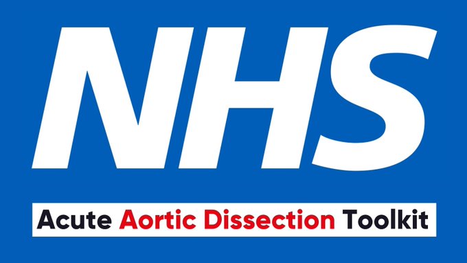 After 4 years of patient engagement, we welcome @NHSEngland creating this toolkit. We hope it will address health inequalities and regional variations in care and outcomes in #AorticDissection, while the new @RCollEM and @RCR guidance addresses the national issue of misdiagnosis.