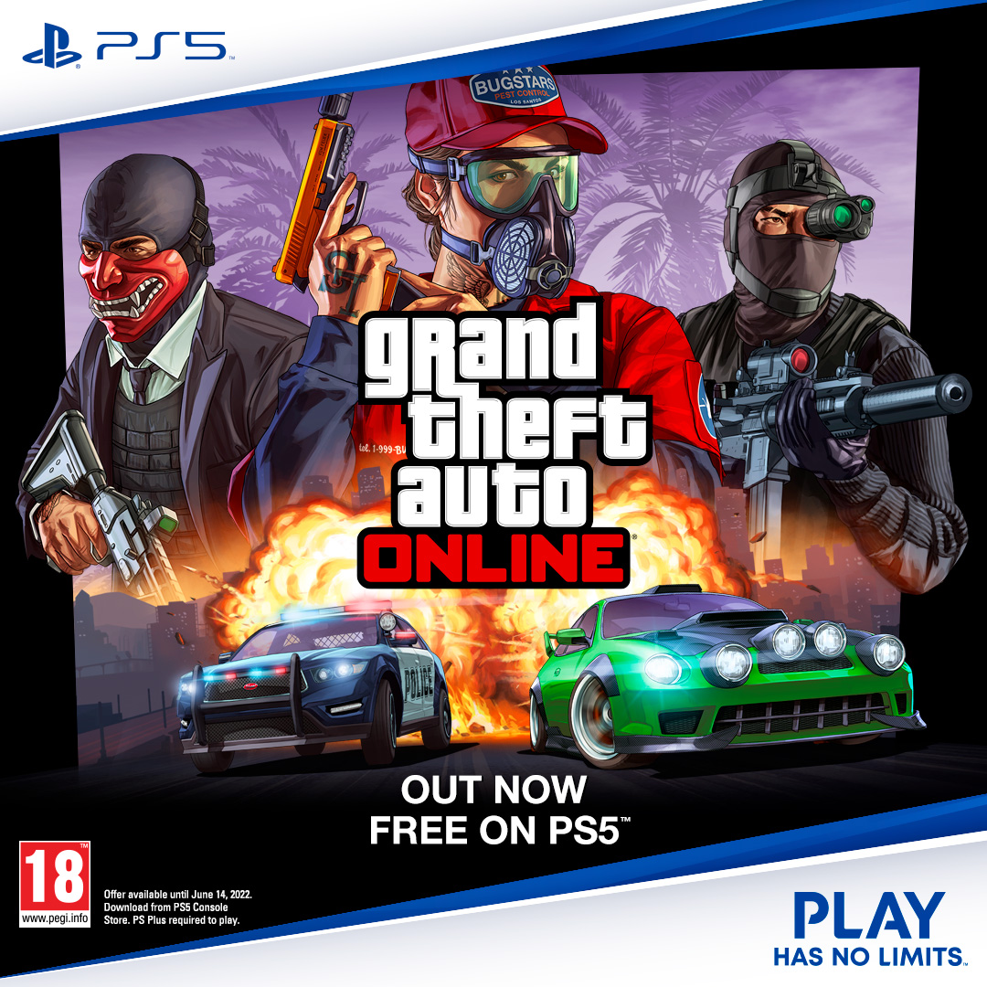 GTA Online Free on PS5™, image size:1080x1080