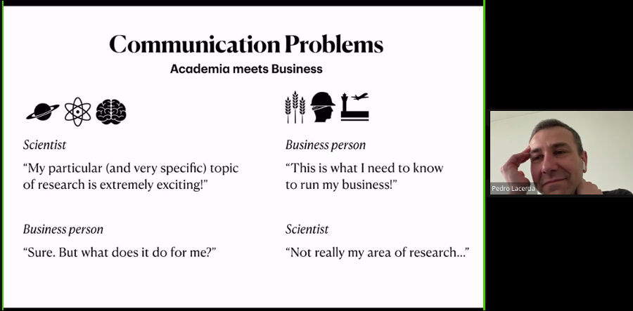 SWATNetProject's tweet image. When academia meets business...this is when two worlds are clashing! @pedrolacerda  guided #SWATNetProject Workshop participants on how to survive in both worlds and build bridges between the two. #PhDcareer #research