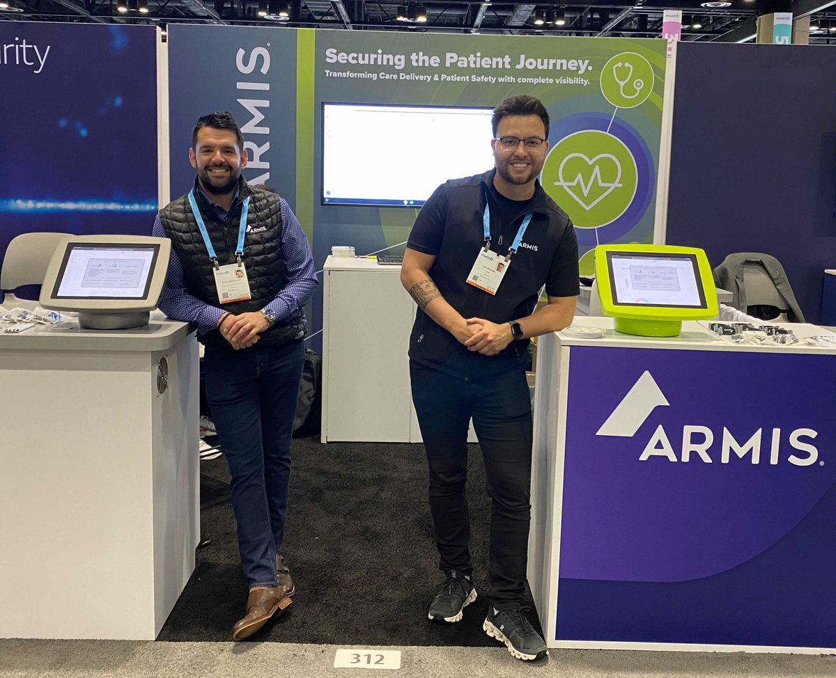 ArmisSecurity's tweet image. Good Morning #HIMSS! The #Armis team are ready and waiting! We&apos;d be happy to walk you through a live demo of the Armis #Agentless Device #Security Platform. Booth 312 Exhibit Hall A - #Cybersecurity Command Center: ow.ly/p4jm50IkCRU
#HIMSS22 #Healthcare #IoMT