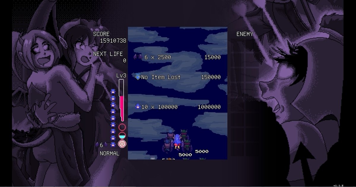 tinotormed's tweet photo. Something different for tonight...
Gave Demonizer a shot just after downloading the itch bundle filled with so many games. So worth the money I have spent.
Big kudos to @IoriBranford for making this game. So many good elements for a PC shmup.
#1cc #STG #shmup #Demonizer https://t.co/fpKCYneW5U