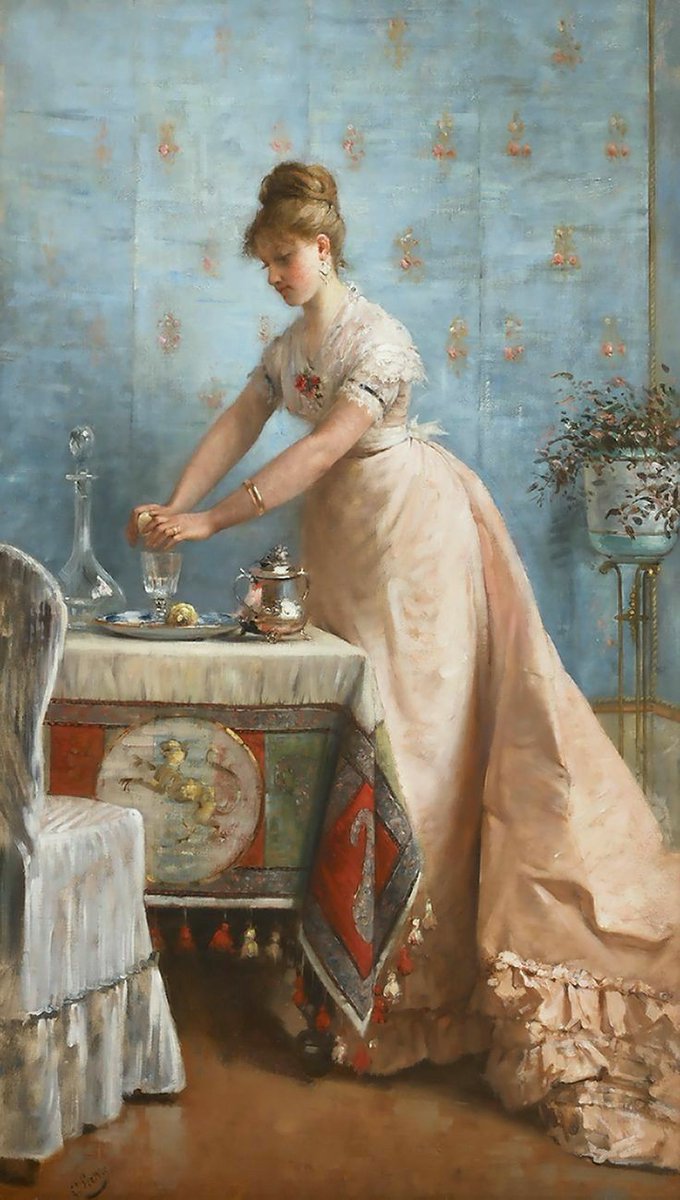 asudriana's tweet photo. "CUANDO LA VIDA TE DA LIMONES, HAZ LIMONADA"
Y aquí tenéis a la Sra Hudson haciendo una limonada victoriana.

"Citronata".LOUIS-CHARLES VERWÉE.1832-1882. https://t.co/N3cSqaXXLs