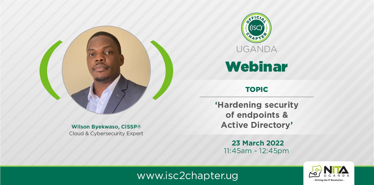 We are glad to announce our March Webinar with <a href="/wbyekwaso/">Wilson Byekwaso</a> as our speaker. Register in advance via zoom.us/webinar/regist…