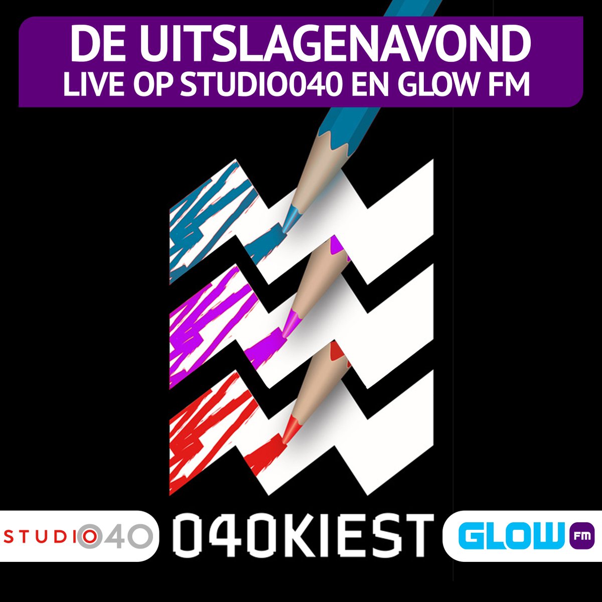 Het maakt niet uit of je voor <a href="/Studio040/">Studio040</a>-rood of <a href="/glowfmradio/">Glow FM</a>-blauw-paars kiest. Op beide zenders hoor je vanavond vanaf 21:00 uur in een gezamenlijke uitzending de #uitslagenavond van #040kiest

#gemeenteraadsverkiezingen #gemeenteraadsverkiezingen2022 #eindhoven #verkiezingen