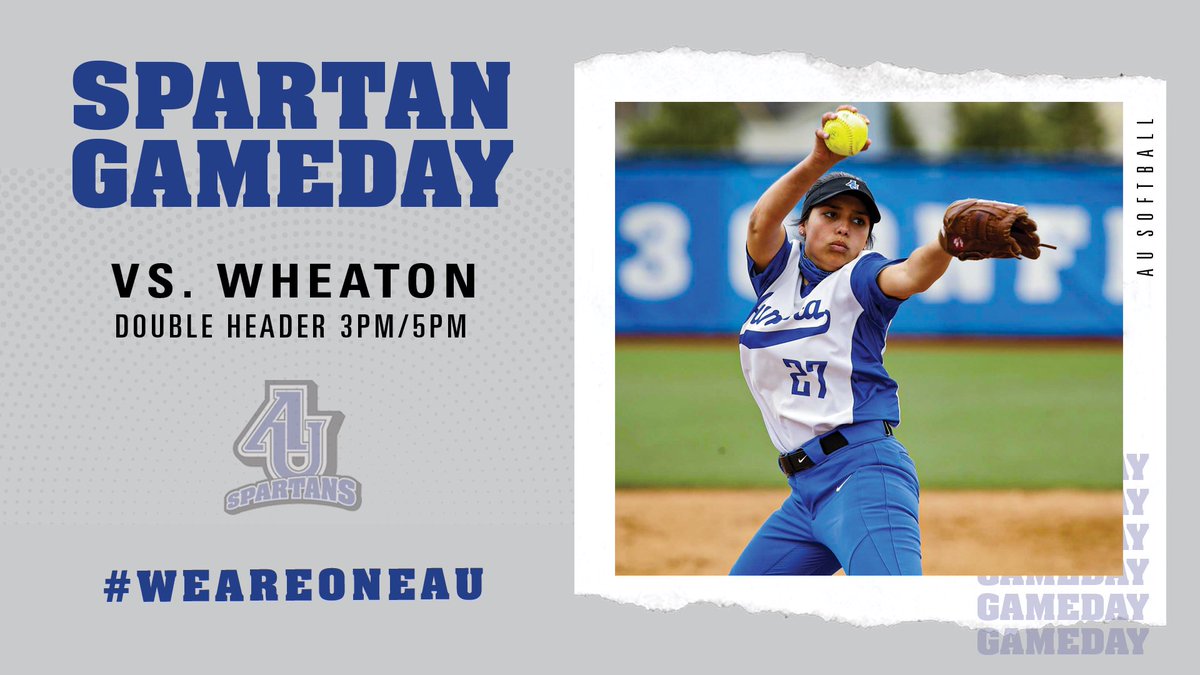 AU_Spartans's tweet photo. GAME DAY! AU softball returns to the field for their season home opener against Wheaton College. Don’t miss out on the action, watch live at https://t.co/l5tJSZShF4 https://t.co/XZ6D4kaBv4