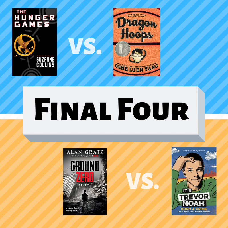 Bulldogs have voted, and we have our Final Four! Who will make it to the Championship Round? #SuzanneCollins @geneluenyang @AlanGratz @Trevornoah #McBulldogs #McBulldogsRead #MarchMadness #books