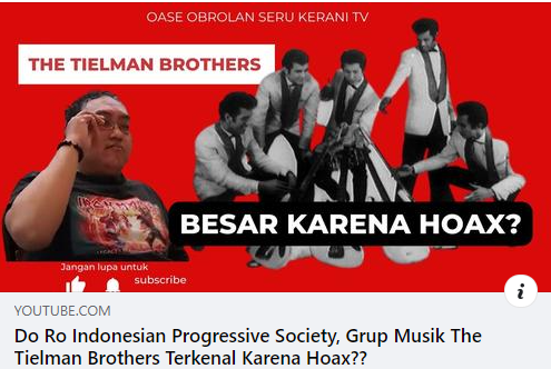 keranitv's tweet photo. Donny Anggoro, penulis dan pengamat musik, menerbitkan buku berjudul “Membaca Indorock, Mendengarkan Nostalgia” mengungkap fakta dan fiksi di balik The Tielman Brothers. Di Obrolan Seru (OASE) Kerani TV, Do Ro buka-bukaan tentang buku barunya. 
👇
https://t.co/drBRUukZed https://t.co/apFIwqsRJ5