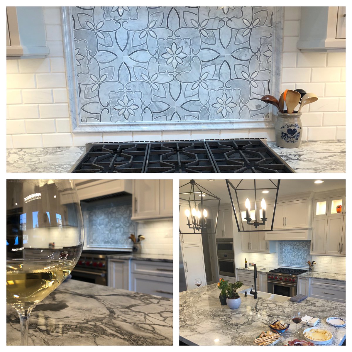 FeatheredHomes's tweet photo. Finally complete…this kitchen do over deserves a celebratory glass of wine. My clients are over the moon. ❤️❤️❤️❤️❤️#stagingservices #stagingsellshomes #homestaging #stager #realestate #homedecor #interiordecor #propertystyling #homestagingworks #homestagingsellshouses #kitchens https://t.co/73n2BjVo8e