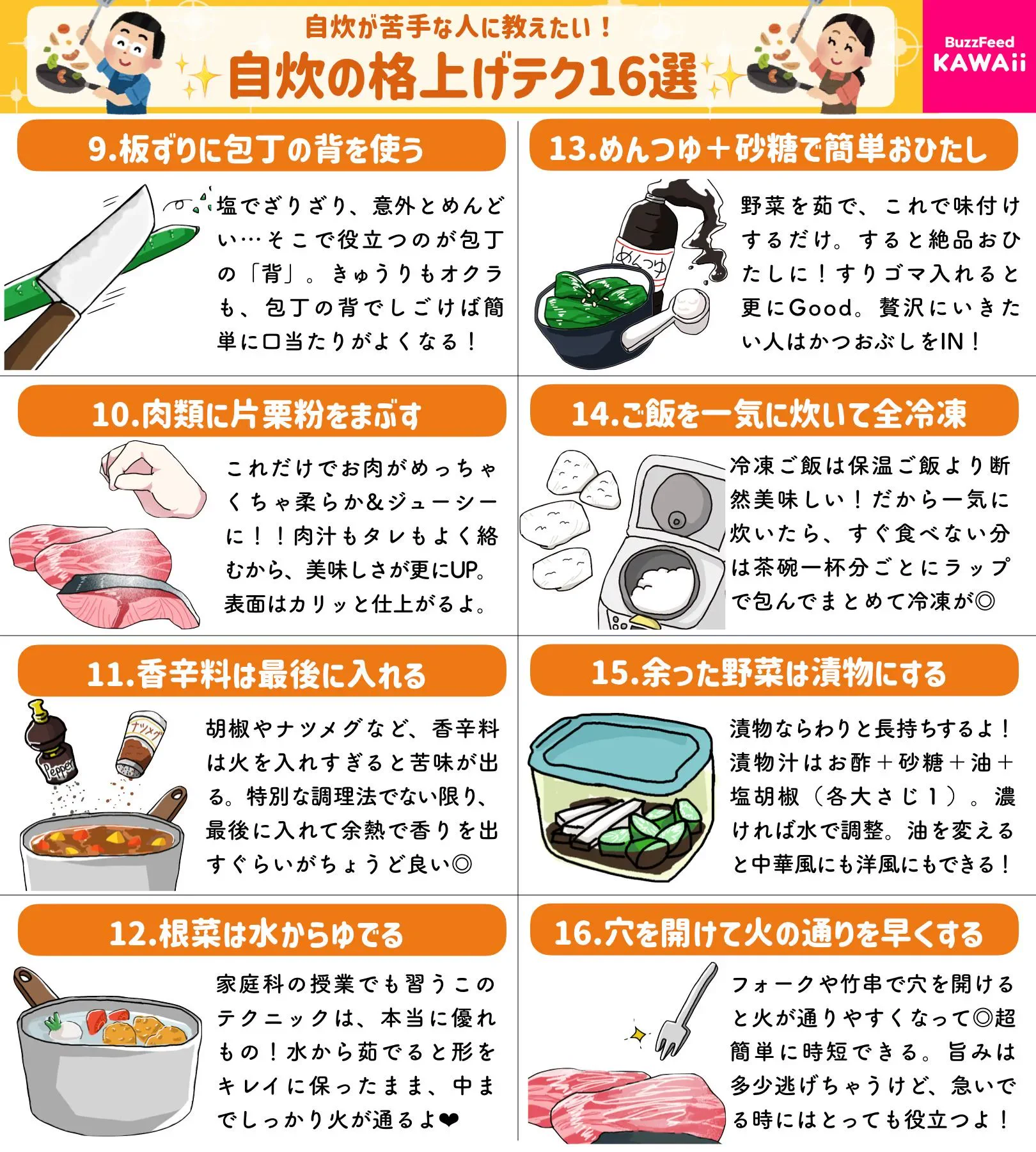 これから自炊を頑張りたいという方必見！自炊の格上げテクニック16選！