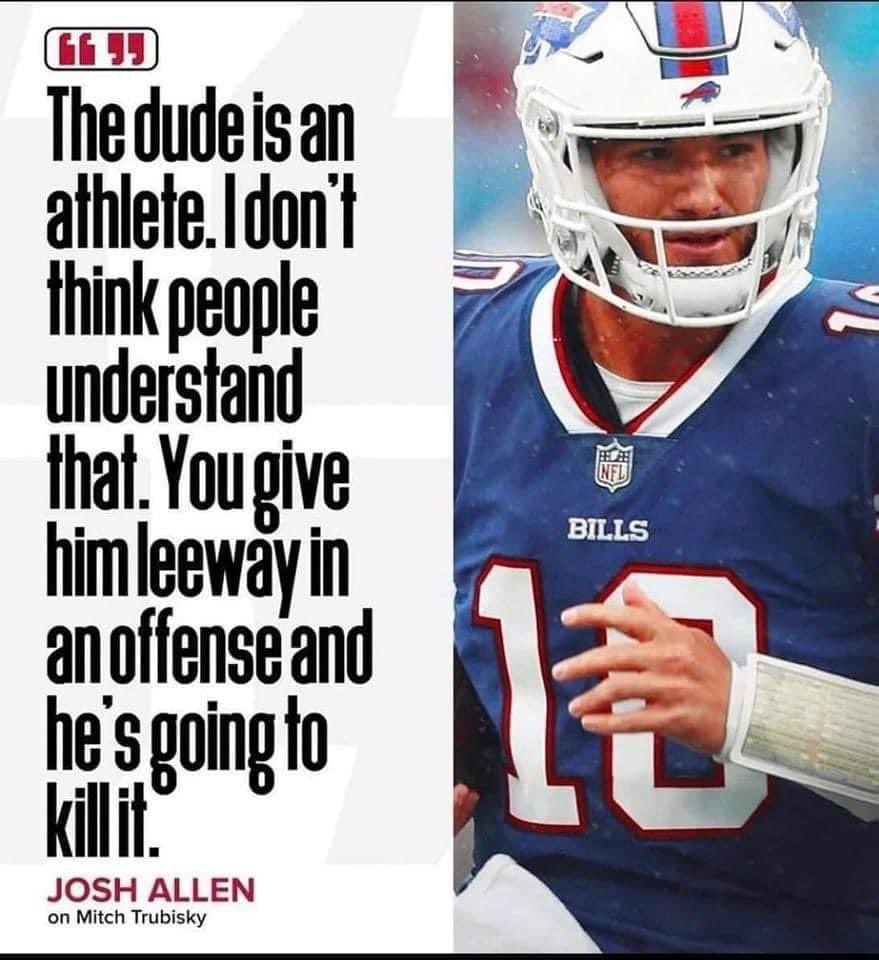 Josh Allen on Mitchell Trubisky! #Steelers #NFL
