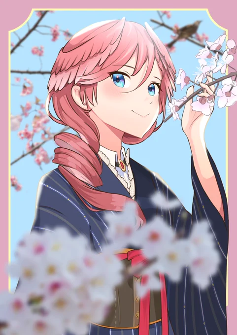 鷹嶺と花
#Luillust 