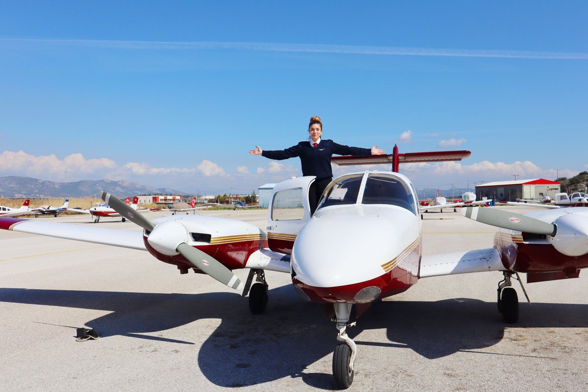 global_1997's tweet photo. Elena from Greece succeeded in the skill test flights to acquire the EASA Airline Transport Pilot License. She is officially a Professional Pilot from now on. Congratulations!!🎉
‍✈️ Become a professional Pilot now
Link in bio @globalaviationsa
‍✈️ Your wings for success https://t.co/Xcse9JpWjF
