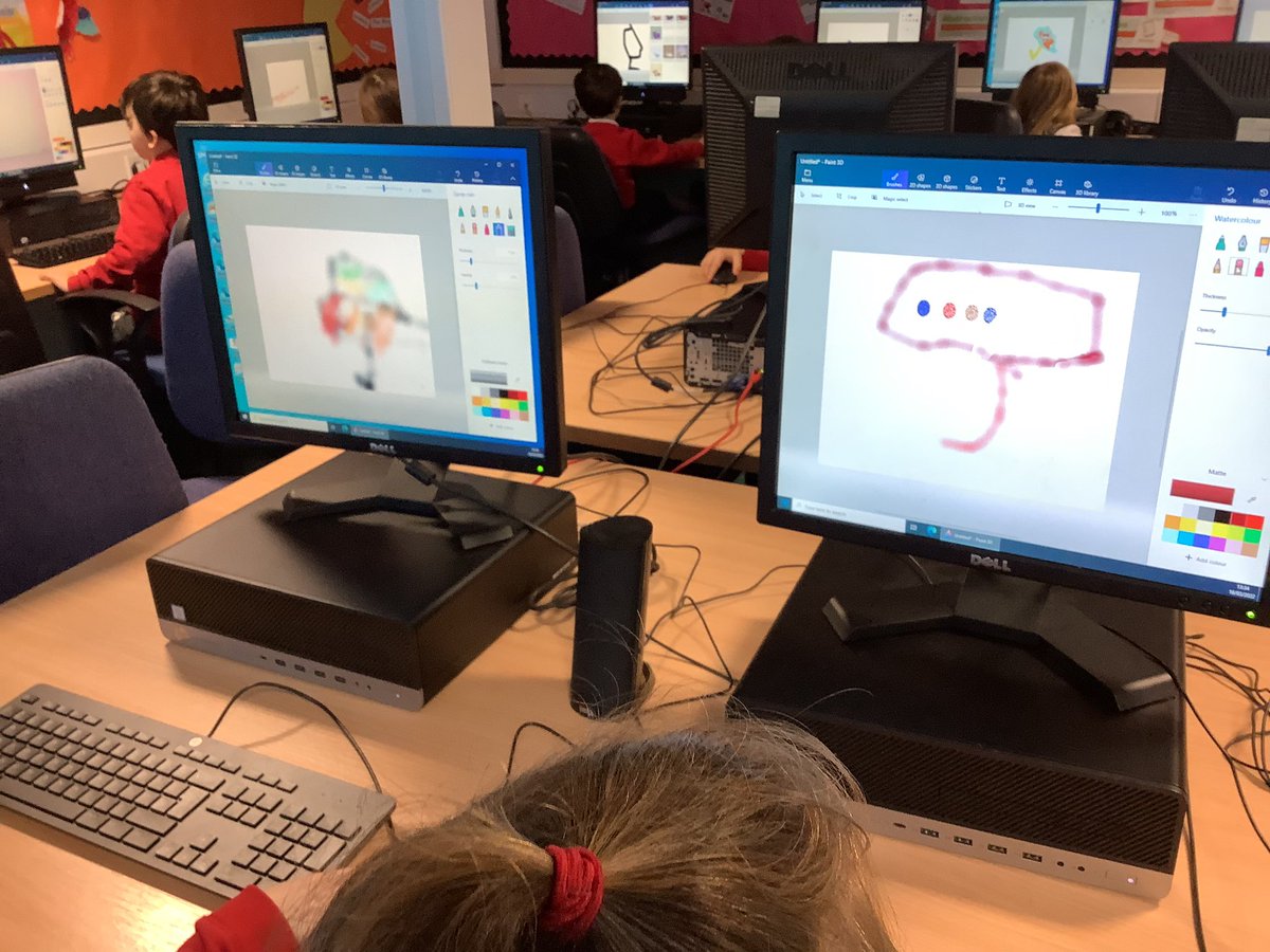 MrsLerpiniere's tweet photo. P1 were making lovely pictures with paint in ICT today 🤩🌈👏🏻@MrsAChok @MissRCallaghan https://t.co/fLJYHYISkC
