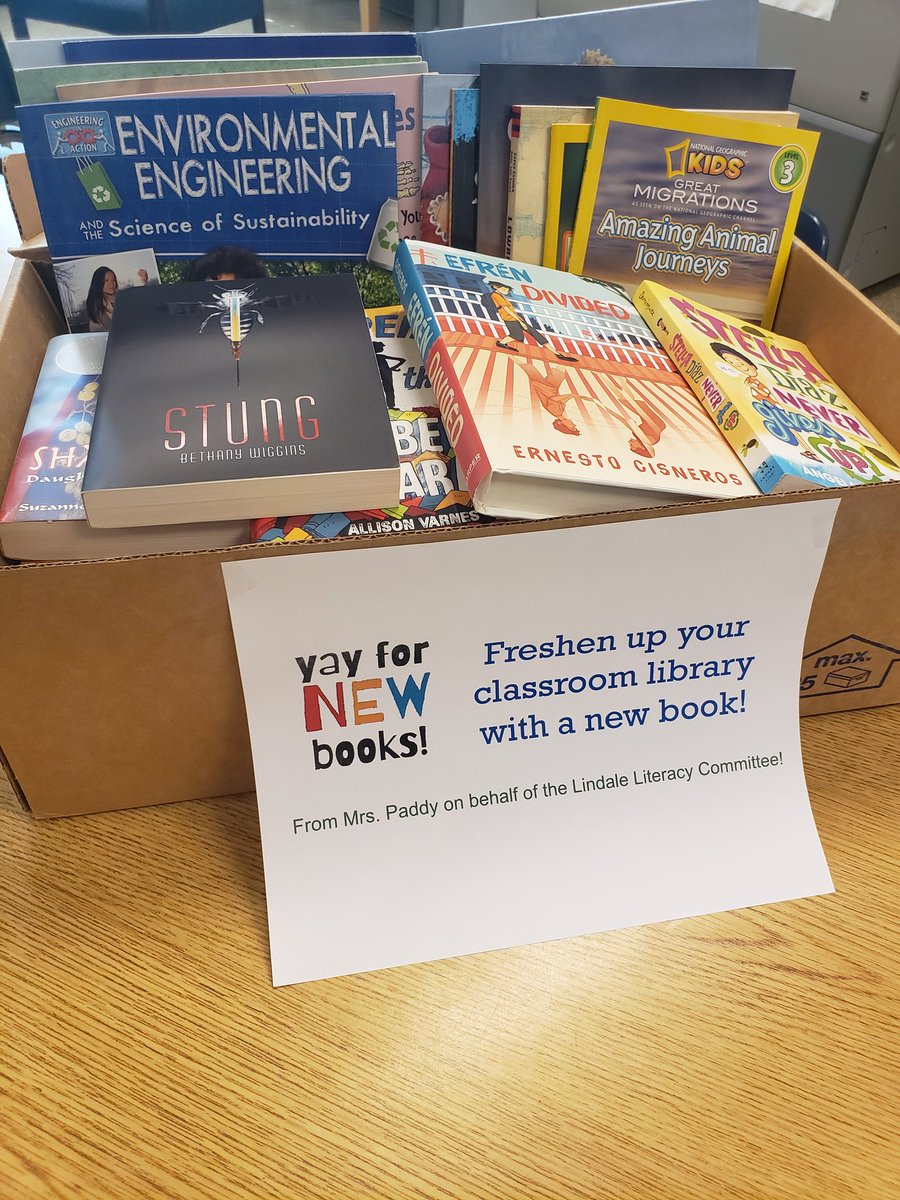 There is nothing like a new book! #bestgiftever !

 <a href="/SREILAACPS/">SREIL MS AACPS</a> <a href="/lindalelynx/">Lindale Middle</a>