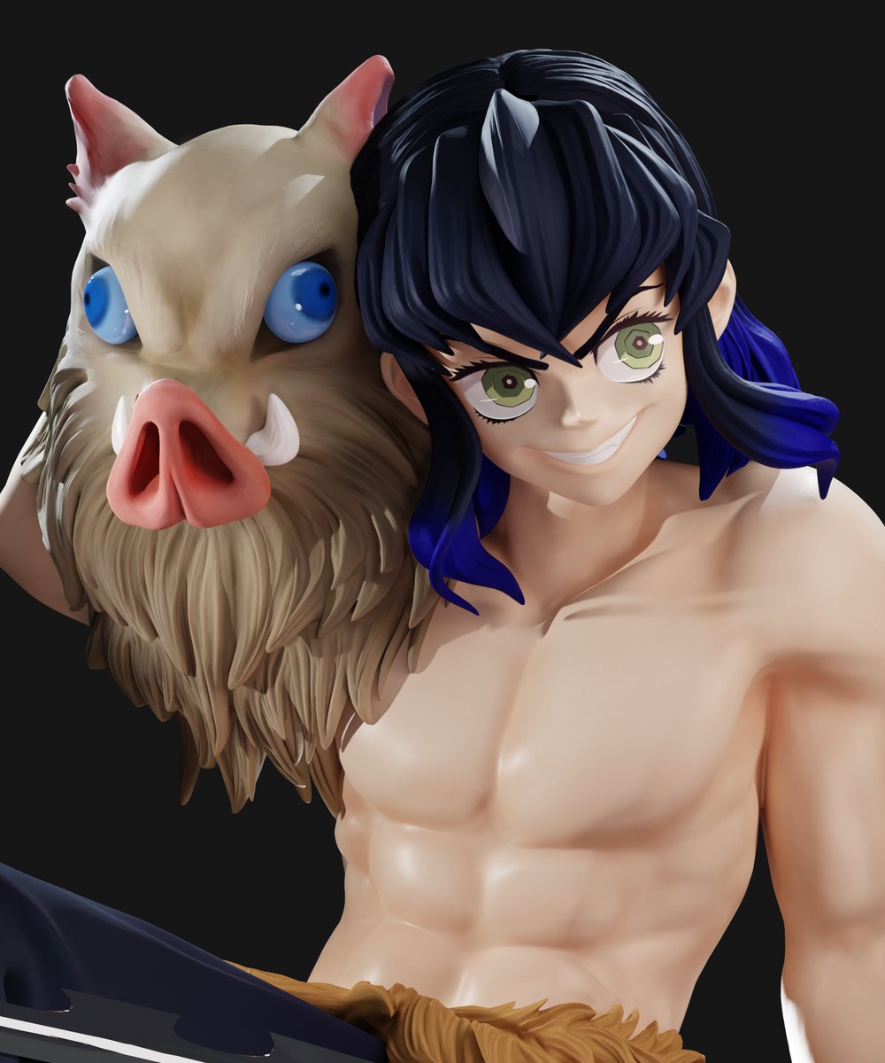 Hi everyone
Inosuke is my favorite character from the anime Demon Slayer and this was my first time doing an anime character and I really enjoyed, hopefully I can do more of these in the future!
Sculpt done in Zbrush and rendered in Blender.
artstation.com/artwork/03ew9V