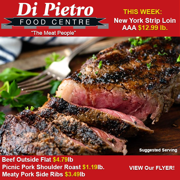 DiPietro's Specials on Meat, Deli, Produce and Groceries. Visit the area's longest Meat & Deli Counter. Please observe our store protocols on social distancing - help keep everyone SAFE. Flyer Valid from Thursday March 17th to Wednesday March 23rd. https://t.co/DzmB2NLcyI https://t.co/wCuw3lwU8J