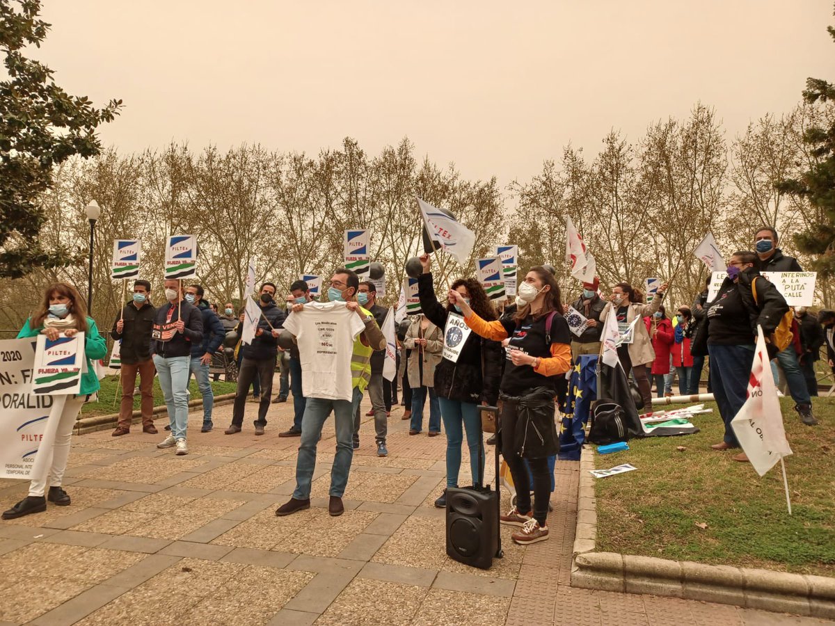 ¿Donde están los sindicatos que luchan por los trabajadores? <a href="/CSIFExtremadura/">CSIF Extremadura</a> <a href="/ccoo_ext/">CCOO de Extremadura</a> y <a href="/UGTExtremadura/">UGT Extremadura</a> donde estáis? Porque los temporales somos trabajadores de segunda después de décadas trabajando? Gracias <a href="/USOExtremadura/">USO-Extremadura</a> por el apoyo! La lucha no para!