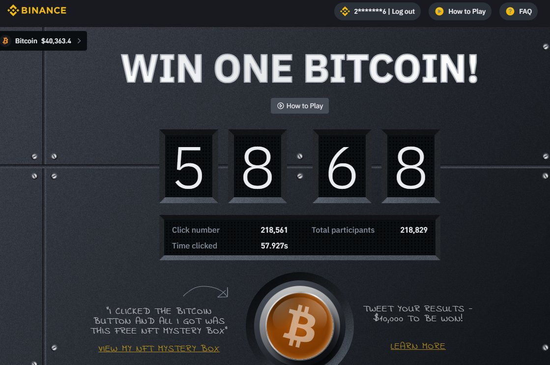 dicameoli's tweet photo. Not this time :( #BitcoinButton  #Binance https://t.co/UyHCWYFpDS