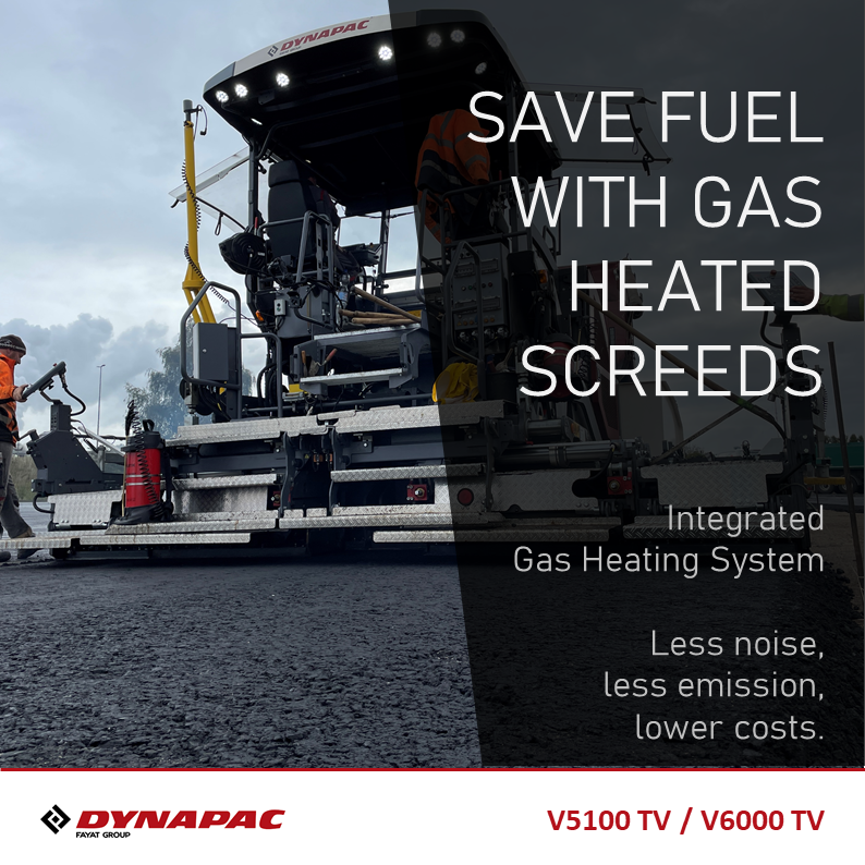 DynapacPavers's tweet photo. Fuel prices too high? 😩

Lower your costs of ownership with the integrated gas heating system, that allows to power off the engine once the machine is in idle mode. A maximum working width of 8.8m allows you to finish your job in one go. 

#dynapac #yourpartnerontheroadahead https://t.co/TlL4ebwhtk