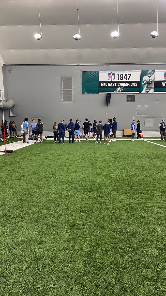 📍NovaCare Complex for Pro Day 2022!  Good luck to our ‘Cats showing off their skills to pro scouts this morning! #TapTheRock