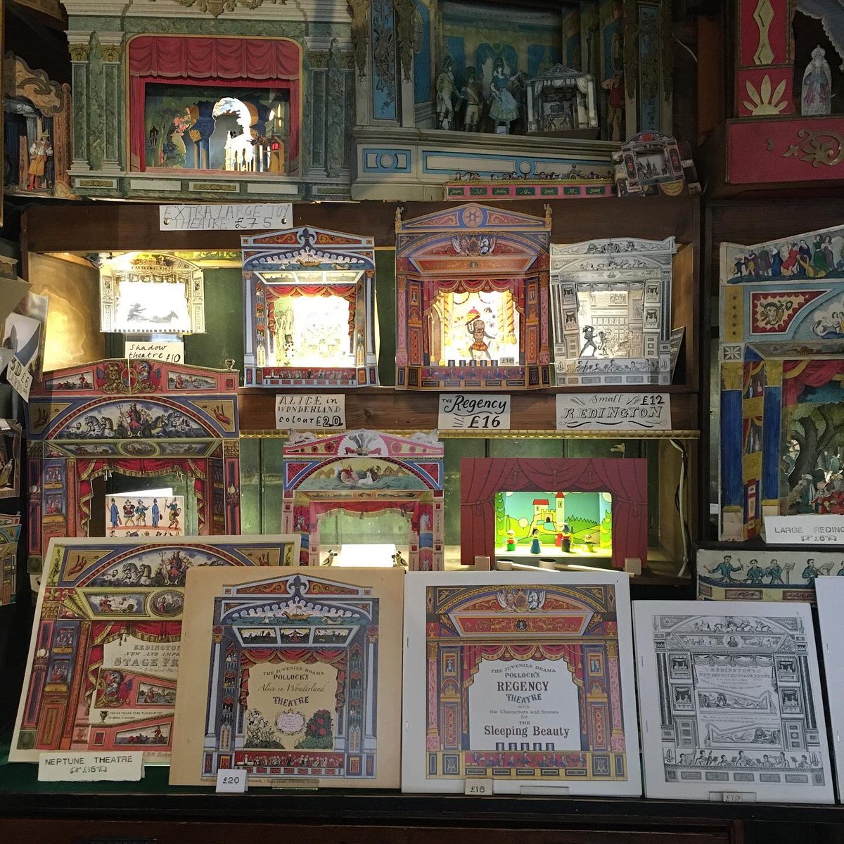 PollocksMuseum's tweet photo. New Toy Theatre stock in our Museum shop! The perfect toy, ornament, activity, decoration and artwork. We are open Monday-Saturday 10-5pm in Fitzrovia, London!
#shoplocal #pollockstoymuseum #toytheatre #theatre #londonhistory https://t.co/KTxeBtK8QR