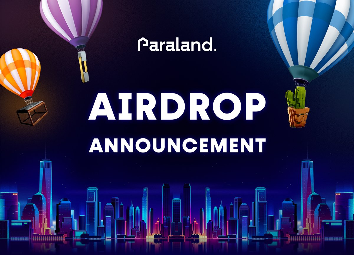 Paraland_xyz's tweet image. 🤟Airdrop Announcement 🌵

Dear #Paralanders, get ready for #NFT #airdrops ! We have 3 exclusive #NFT assets ready for you. Check out this thread to see how you can get them 👇
