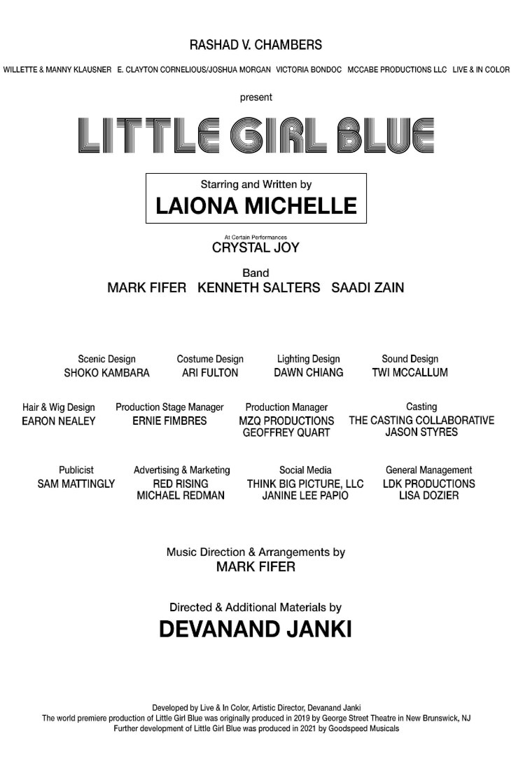 Great Opening Night! Congratulations <a href="/LaionaMichelle/">Laiona Michelle</a> <a href="/DevJanki/">Devanand Janki</a> Rashad Chambers and the <a href="/LGBonStage/">Little Girl Blue</a> team.
Little Girl Blue The Life Of Nina Simone Soars t2conline.com/little-girl-bl…