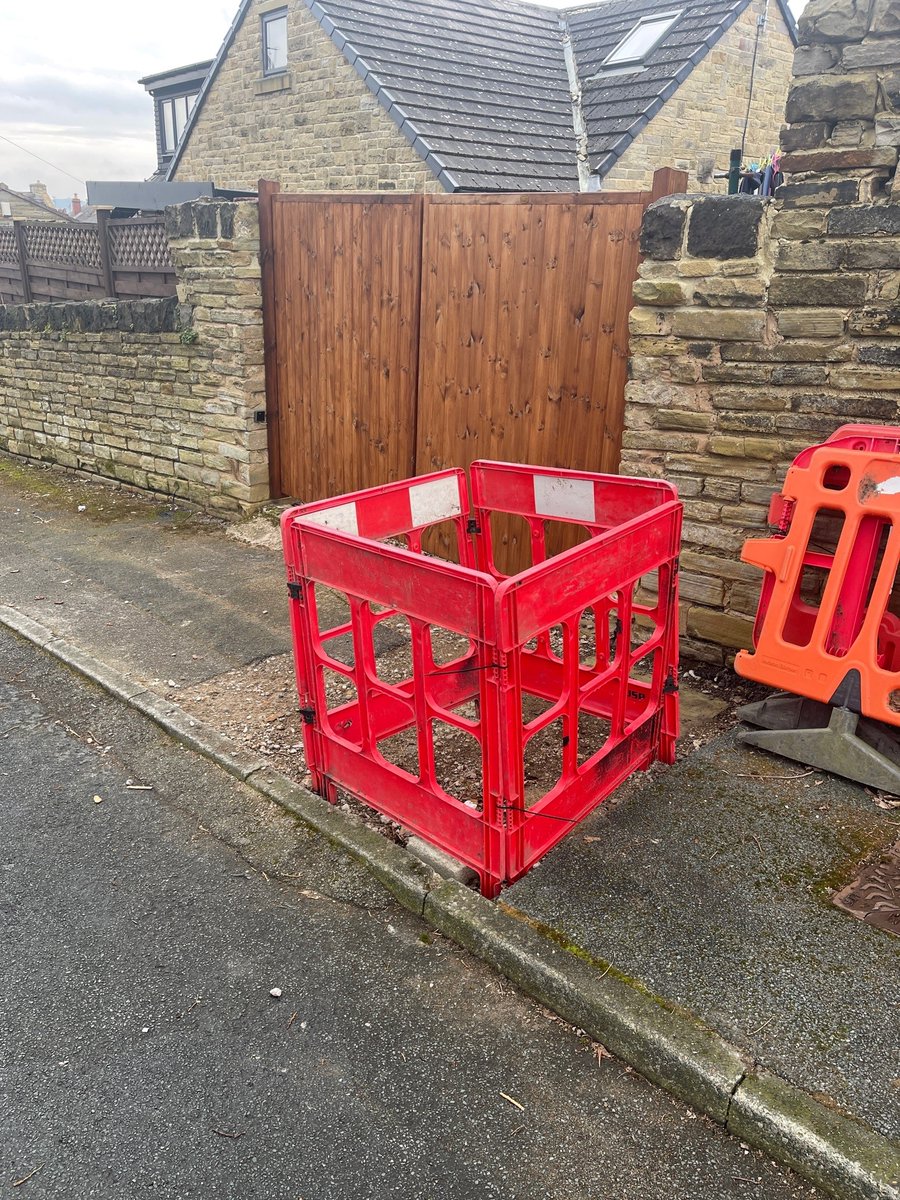 philstanley's tweet photo. @bradfordmdc have left us with a dug up pavement outside our house for a year and a half. @virginmedia don't install correctly and expect me to pay to have it fixed. Between them they are making our streets unsafe to walk on.  @Bradford_TandA feel free to use my photos!! https://t.co/sL27XOktH3
