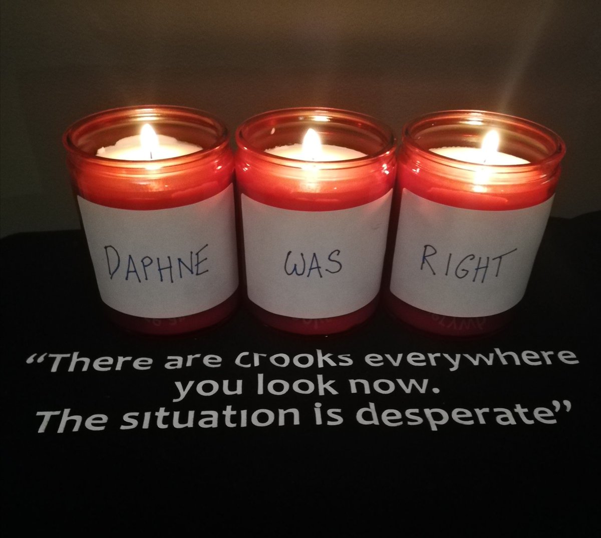 lizzie_eldridge's tweet photo. #DaphneCaruanaGalizia was assassinated because she was right.
The crooks who killed her must be brought to justice.
All of them.
#DaphneWasRight
#JusticeforDaphne
#53months
@occupyjusticema @repubblikaMT @Manwel_Delia @ScottishPEN @ricky_ballboy @pen_int @MaltaPen @ECPMF https://t.co/EYN5NZWxTy