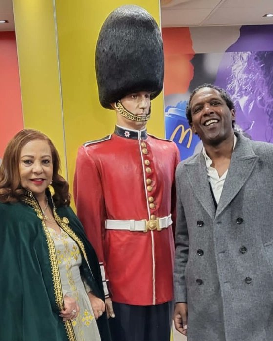 Here I am at Windsor Castle. But first we had coffee at  Macdonalds. Pre OBE ceremony.