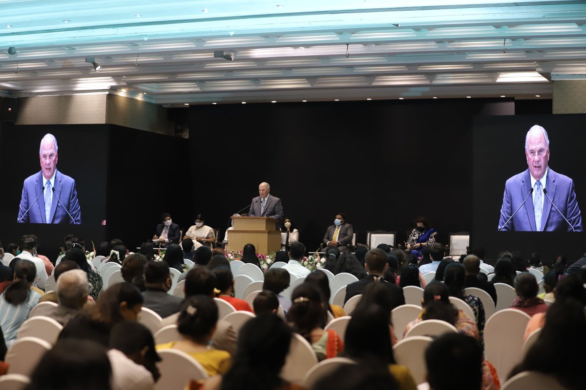 RonaldARasband's tweet photo. I was pleased to recently arrive in India to visit with Church members and missionaries. I invited the members in India to focus on building multi-generational families who support one another in following Jesus Christ. I love our good members in this remarkable country. https://t.co/pbrfjUaC7y