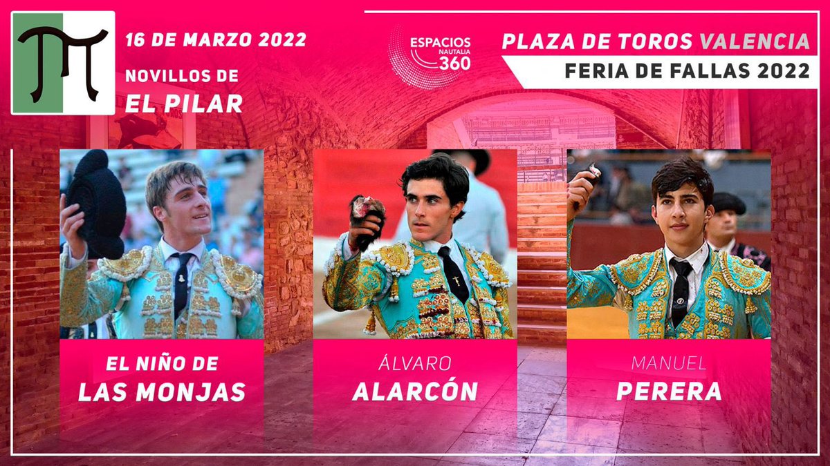 jemcito's tweet photo. Hoy en @plazadevalencia, el Niño de las Monjas, @inf_alarcon y @manuel_pereraa. Novillos 🐂 de @toros_ELPILAR. https://t.co/lYKsK65XsB