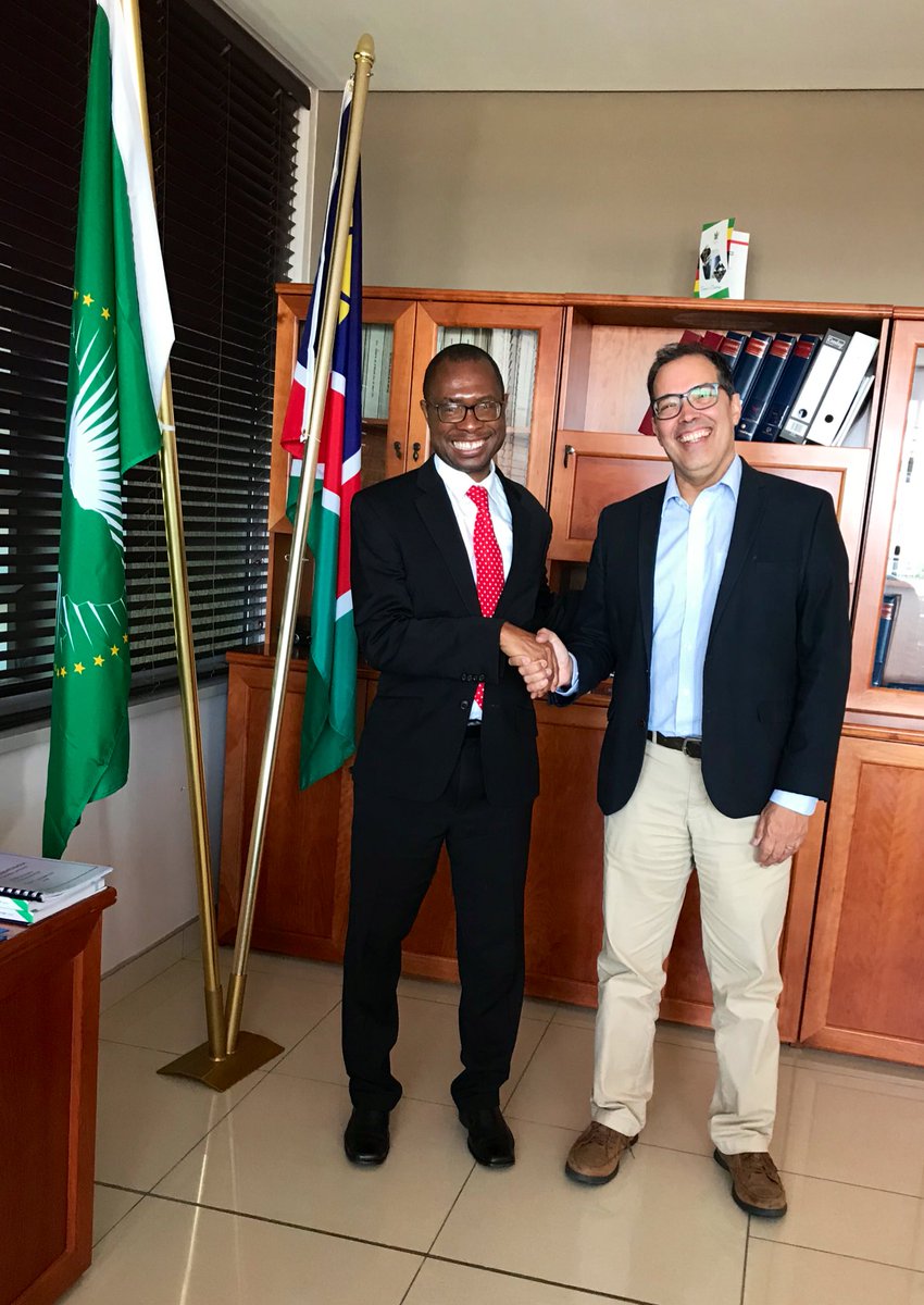 Great to meet up with my old friend Iipumbu Shiimi at the Namibian Ministry of Finance today.