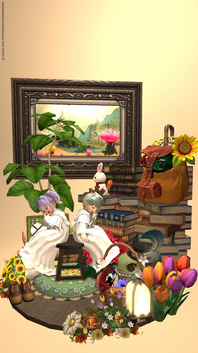 chai_hametsu's tweet photo. スタジオデート( ◜௰◝و(و "♪
ろろララ可愛かったぁぁぁ💖
 #studioCorin  #ララフェル https://t.co/6JtIUJtltJ