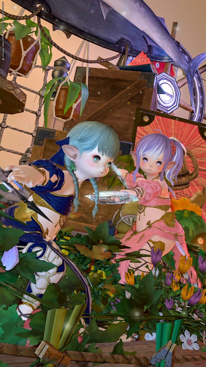 chai_hametsu's tweet photo. スタジオデート( ◜௰◝و(و "♪
ろろララ可愛かったぁぁぁ💖
 #studioCorin  #ララフェル https://t.co/6JtIUJtltJ
