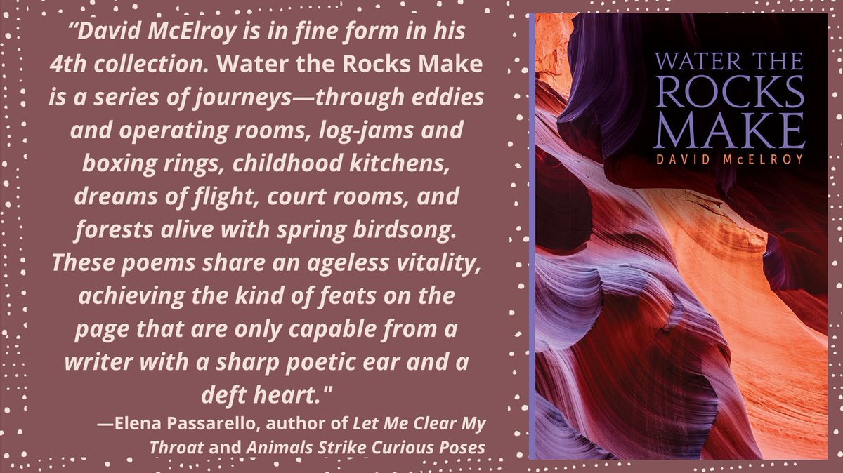 UPColorado's tweet photo. Water the Rocks Make, by David McElroy has arrived! Order now and use promo code MCEL22 to get 40% off! 
https://t.co/BSNhGqG492
(exp. 3/23)
@ualaskapress
#Poetry #Poems #Alaska #UAlaskaPress https://t.co/154MTKi65y