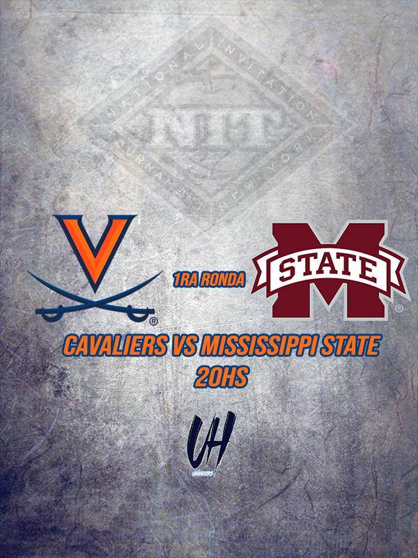 🚨 #NIT | Primera ronda🚨

⏰20:00 @fcaffaro123  
🏀 <a href="/UVAMensHoops/">Virginia Men's Basketball</a> 🆚 Mississippi State
💻 ESPN2 | USA
