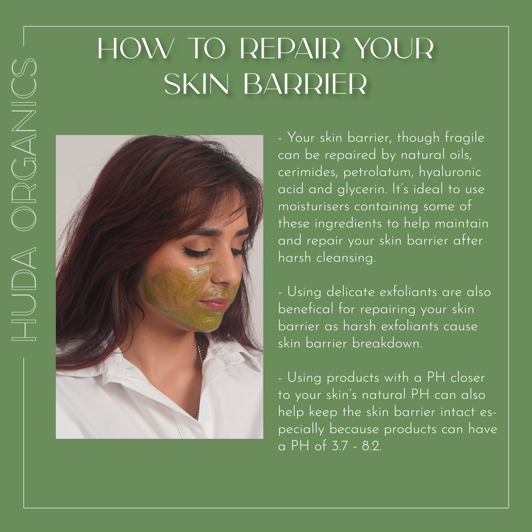 HudaOrganics's tweet photo. Although you may feel like your skin barrier has been damaged, the good thing is that it is reparable! Natural olls, ceramides and more, help rebuild the skin barrier significantly. 

#skinimalism #skinplicity #rebuild #naturaloils #ceramides #moisture #qasil #skinbarrier https://t.co/tBxZa8i6Hw