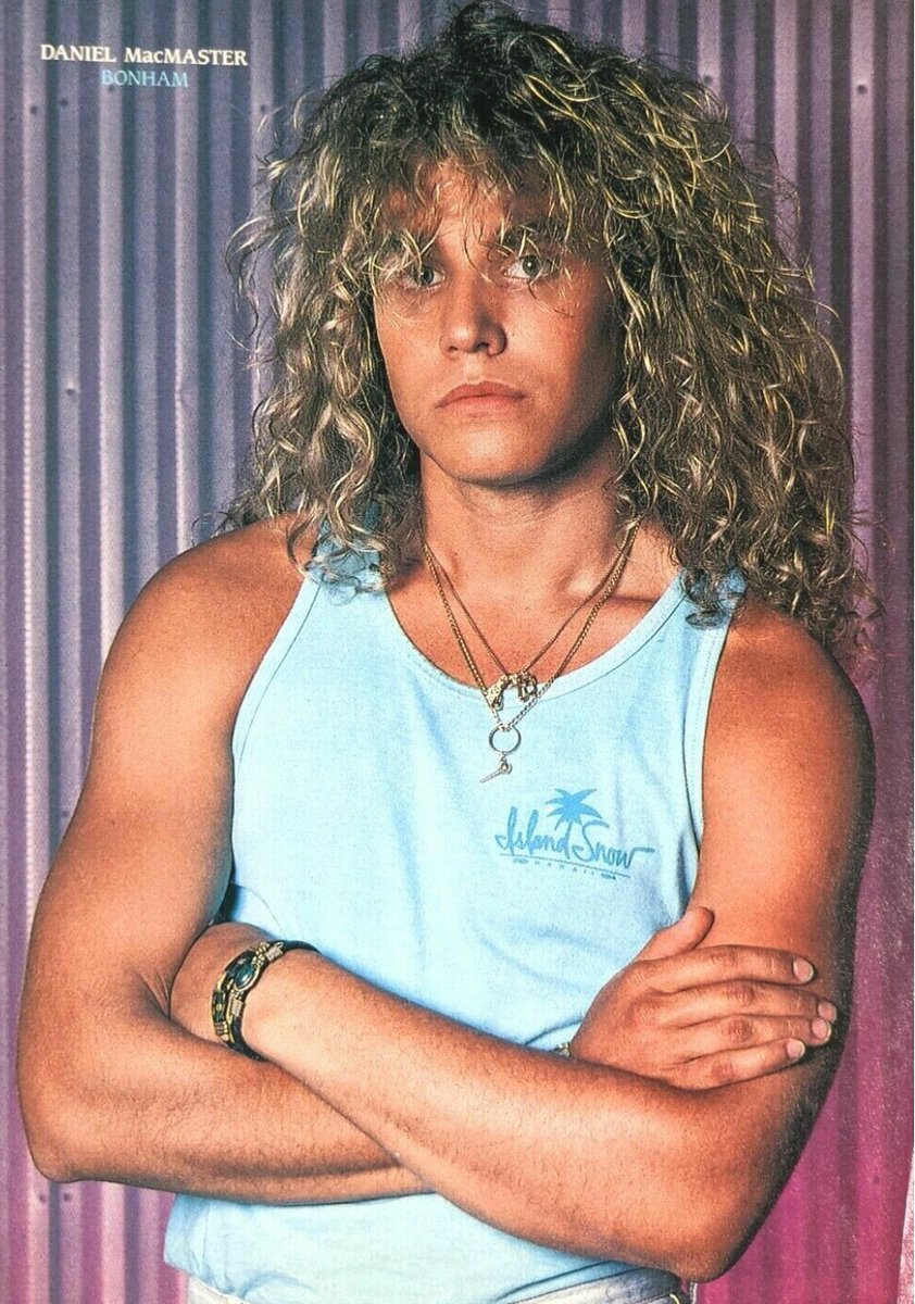 HairBandRadio's tweet photo. Remembering Bonham lead singer Daniel MacMaster, who died today in 2008 at age 39. R.I.P. https://t.co/Ad1PHOtXPM #DanielMacMaster #BonhamBand https://t.co/OciTU0zEn0