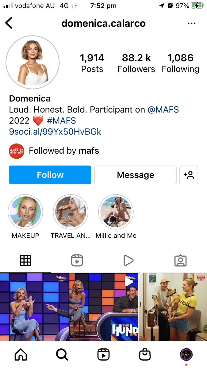 Purple_Kaz79's tweet photo. Dom’s Instagram followers before and after the episode.. support Dom … #IStandWithDom #MAFSAU https://t.co/7tQbMHM4bZ