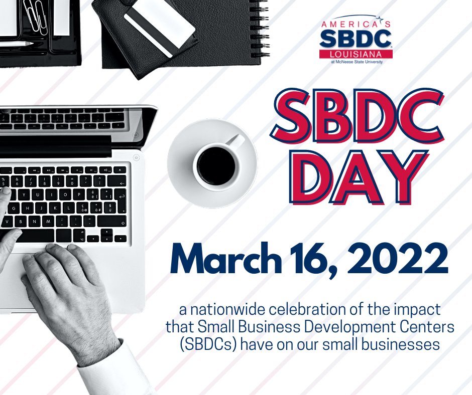 #SBDCDay is here!! Join us in celebrating the #1 small business assistance network in the nation! Check out buff.ly/3JxsgEZ for more info on how the SBDC can help you.