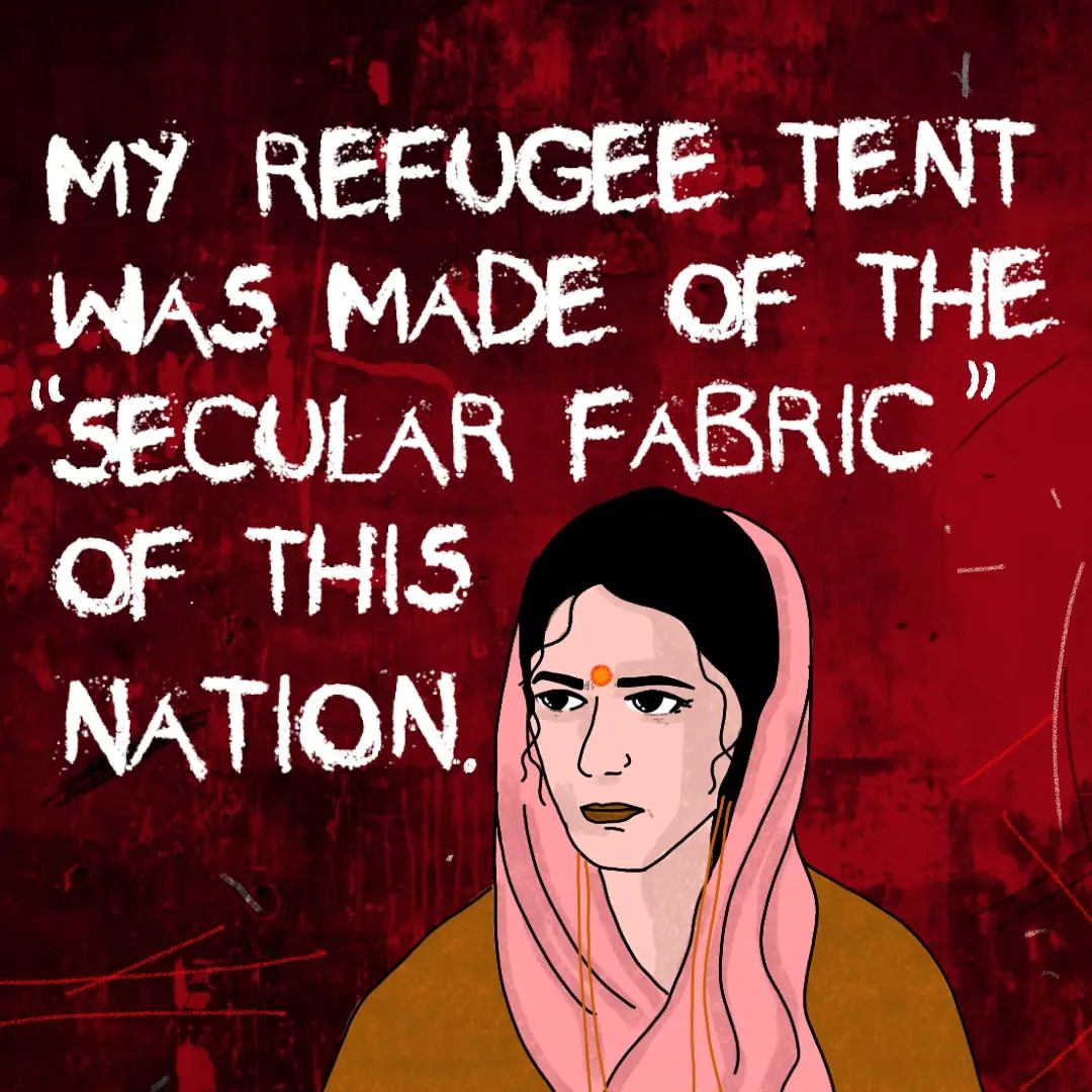 Homidevang31's tweet photo. "My refugee tent was made of the 'secular fabric' of this nation."

— Bhasha Sumbli of #TheKashmirFiles 
@vivekagnihotri @AnupamPKher #ISupport_VivekAgnihotri https://t.co/QYt4VS3Cxd
