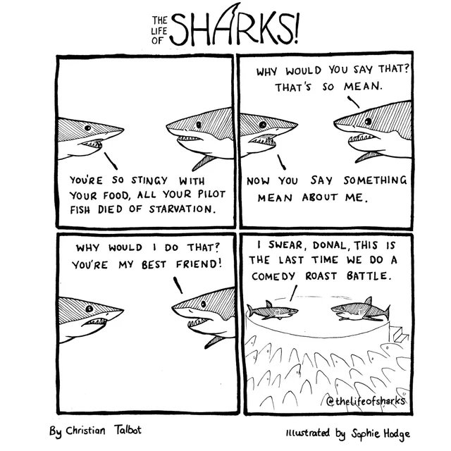 WholesomeMeme's tweet photo. Comic by @thelifeofsharks https://t.co/8DWiCg2tYN