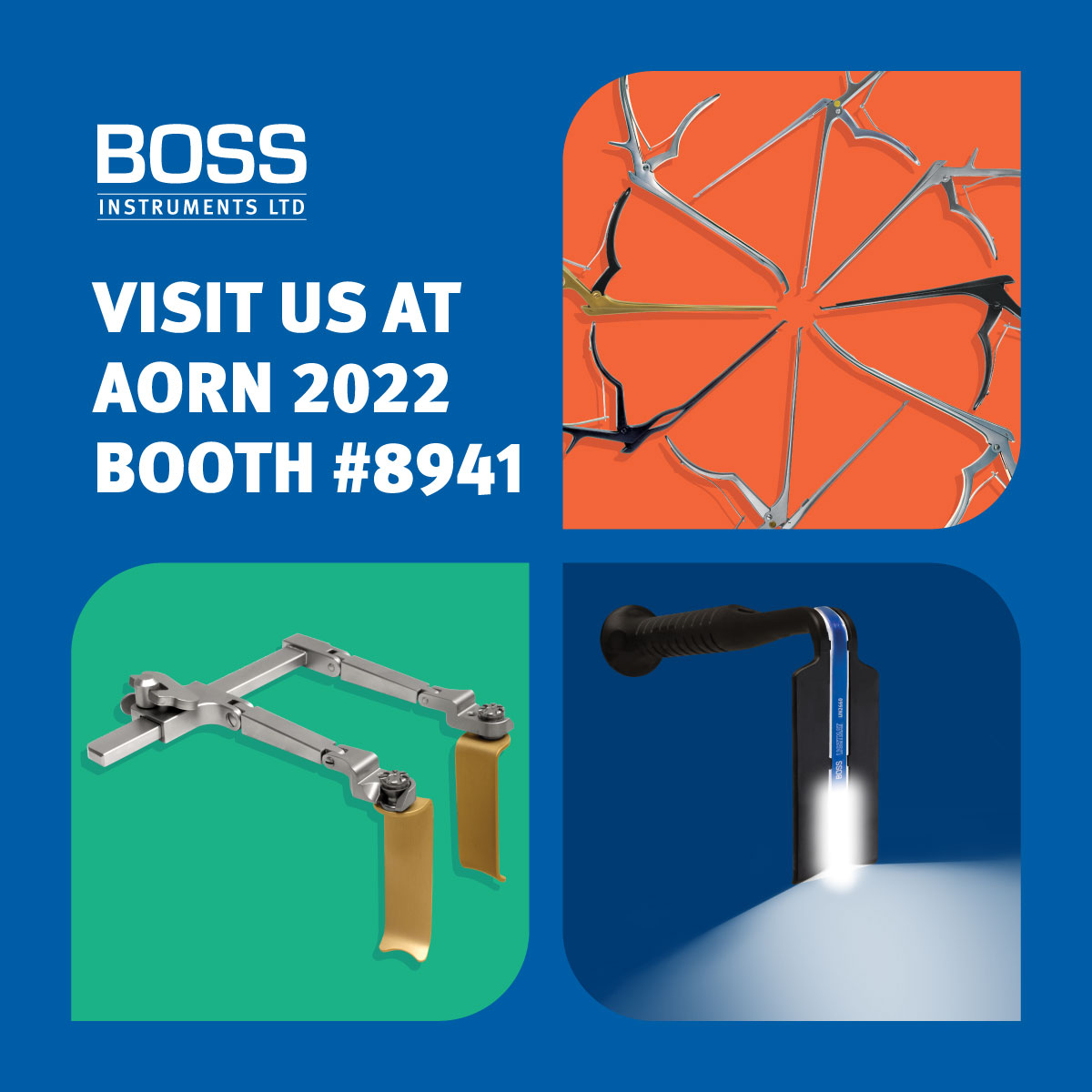 See you in “The Big Easy”! BOSS will be attending #AORN2022 in New Orleans, booth #8941. Learn more: bossinstruments.com/aorn2022