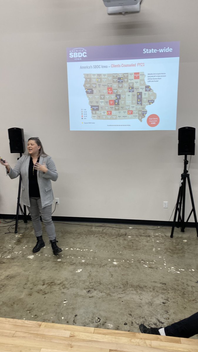Did you know it’s #sbdcday? <a href="/IowaSBDC/">IowaSBDC</a> came to talk to <a href="/1MillionCupsDSM/">1 Million Cups Des Moines</a> about the services they provide to Iowa small business.