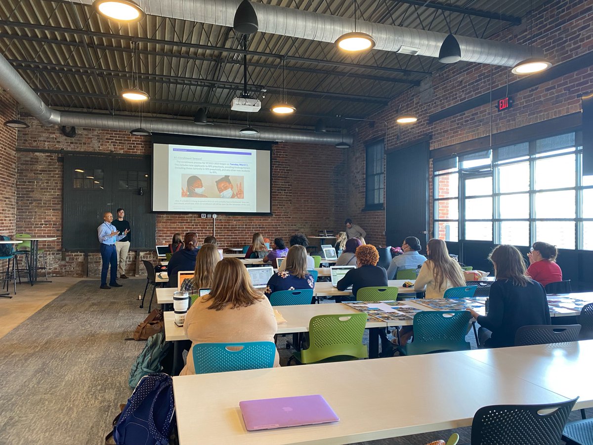 CISofRVA's tweet photo. The RPS enrollment team and CIS of Richmond elementary school team met last week to talk about supporting families with Kindergarten registration! These transitions are so important for students and their families. We are #allinforkids! #cisofrva #cispartners #kindergarten https://t.co/es7THJ6abV