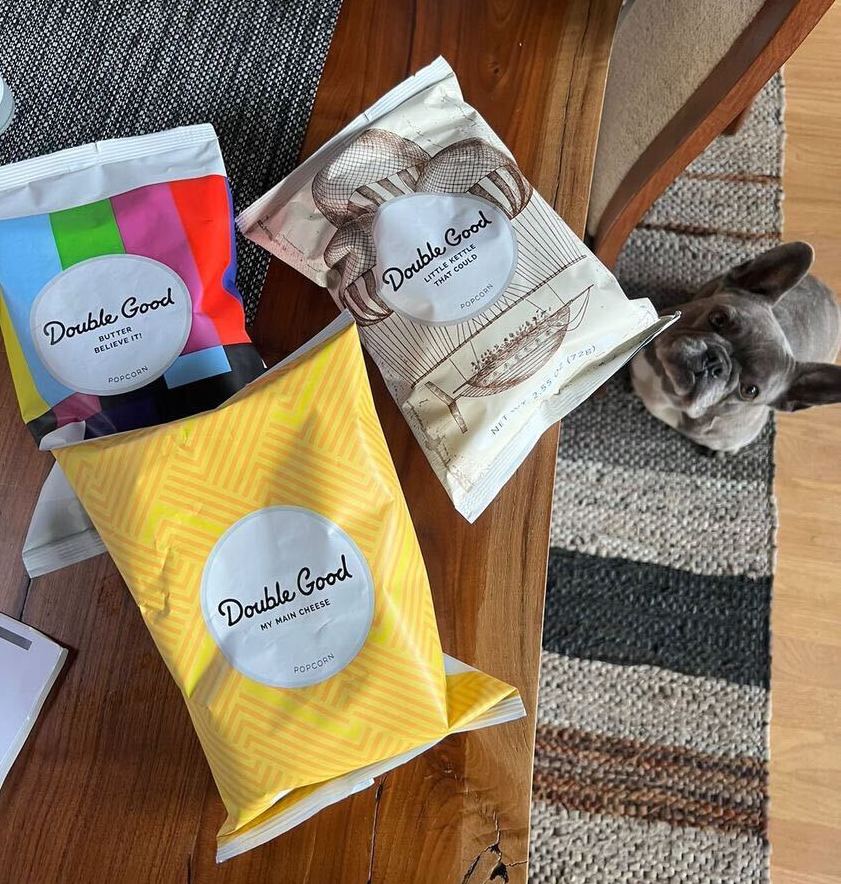 DoADoubleGood's tweet photo. That feeling when your Double Good popcorn order arrives. π π We love when you all share your photos with us. πΈ: @cassandramcclure
#doadoublegood #mymaincheese #littlekettlethatcould #butterbelieveit https://t.co/fh1gnVXUgy