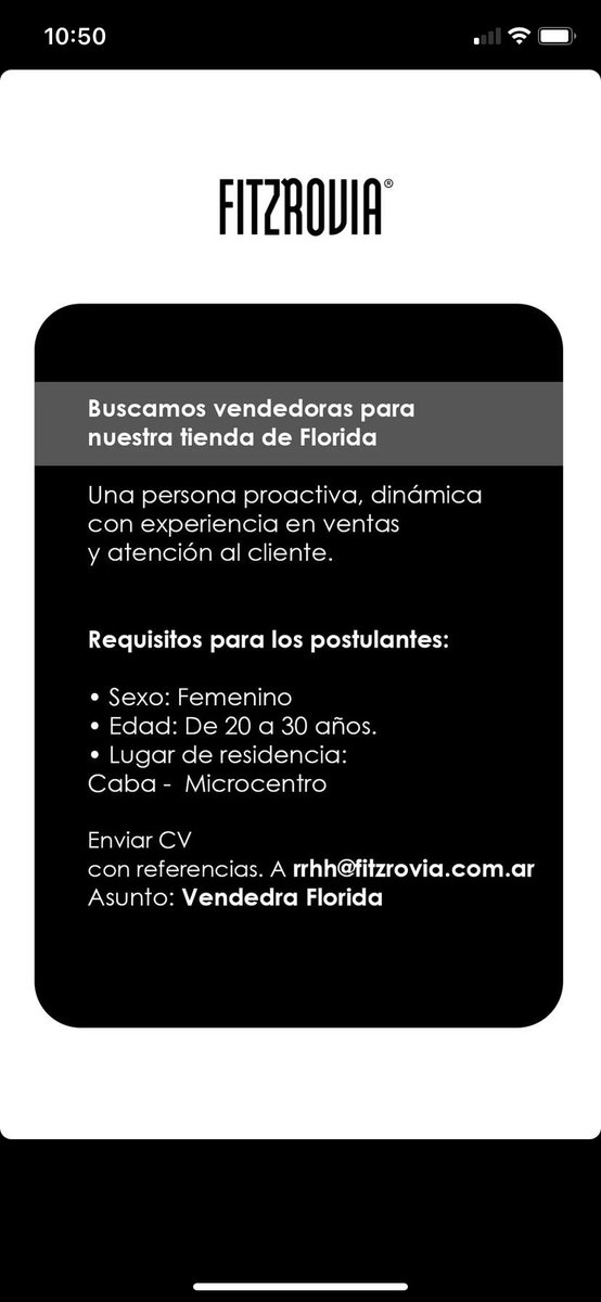 Data #trabajoarg #Trabajo #Vendedoras