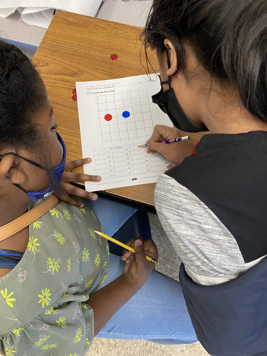 These two were completely committed to Coordinate Place Four yesterday…. looking forward to transferring that excitement to today’s Bridges session!  <a href="/JohnnycakeElem/">JohnnycakeElem</a>