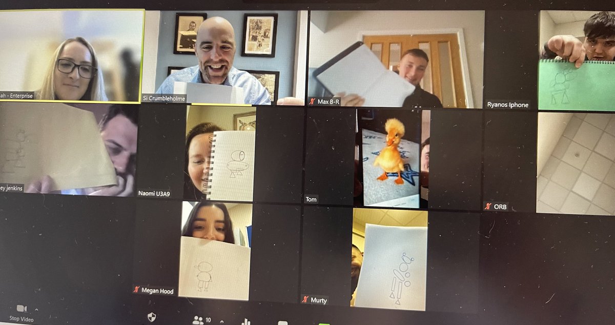 U3Development's tweet photo. Pure comedy today for our #LeadershipLearningWeeks icebreaker. Some cracking demonstrations of “art” 🤣👍🏼 https://t.co/rQjjFahoGq